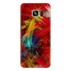 Husa silicon pentru Samsung Galaxy S7 Colorful Digital Painting Strokes 