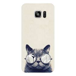 Husa silicon pentru Samsung Galaxy S7 Cool Cat Glasses 