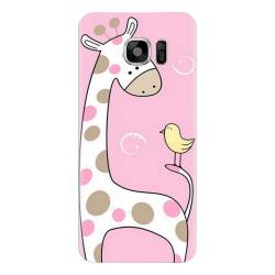 Husa silicon pentru Samsung Galaxy S7 Cute Giraffe 