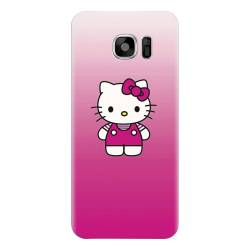 Husa silicon pentru Samsung Galaxy S7 Cute Pink Catty 
