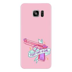 Husa silicon pentru Samsung Galaxy S7 Fight Like A Girl 