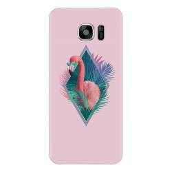 Husa silicon pentru Samsung Galaxy S7 Flamingo With Sunglass 