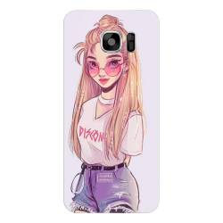 Husa silicon pentru Samsung Galaxy S7 Girl Look 