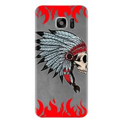 Husa silicon pentru Samsung Galaxy S7 Indian Skull 