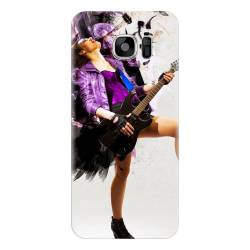 Husa silicon pentru Samsung Galaxy S7 Rock Music Girl 