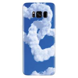 Husa silicon pentru Samsung Galaxy S8 Heart Shaped Clouds Blue Sky 