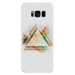 Husa silicon pentru Samsung Galaxy S8 Plus Abstract Grunge Light Triangle 