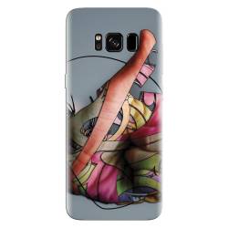 Husa silicon pentru Samsung Galaxy S8 Plus Abstract Minimalistic Hands 