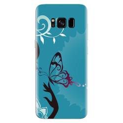 Husa silicon pentru Samsung Galaxy S8 Plus Blue Butterfly 