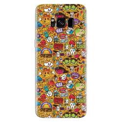 Husa silicon pentru Samsung Galaxy S8 Plus Colorful Sticker Illustrations 