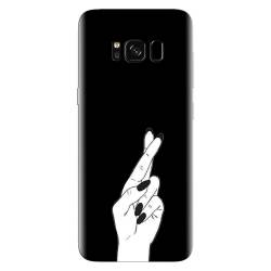 Husa silicon pentru Samsung Galaxy S8 Plus Finger Cross 
