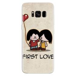 Husa silicon pentru Samsung Galaxy S8 Plus First Love Great Lock Screen 
