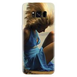 Husa silicon pentru Samsung Galaxy S8 Plus Girl In Blue Dress 