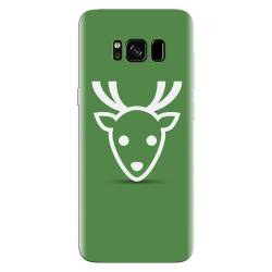 Husa silicon pentru Samsung Galaxy S8 Plus Minimal Reindeer Illustration Green 