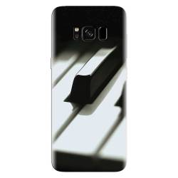 Husa silicon pentru Samsung Galaxy S8 Plus Piano Key Close Up Macro 