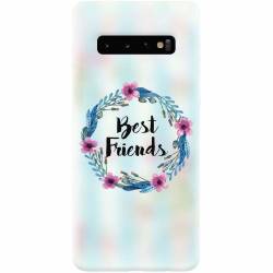 Husa silicon personalizata pentru Samsung Galaxy S10 Best Friends 001 