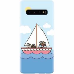 Husa silicon personalizata pentru Samsung Galaxy S10 Happy Sailors 