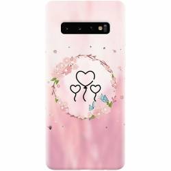 Husa silicon personalizata pentru Samsung Galaxy S10 Heart Baloons 