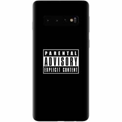 Husa silicon personalizata pentru Samsung Galaxy S10 Parental Advisory 