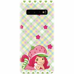 Husa silicon personalizata pentru Samsung Galaxy S10 Strawberry Girl 