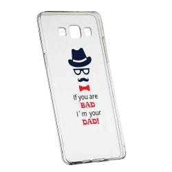 Husa Silicon Transparent Slim Bad Dad Samsung Galaxy J7 2016 