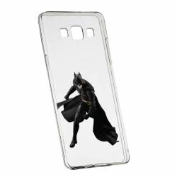 Husa Silicon Transparent Slim Batman 132 Samsung Galaxy J7 2016 