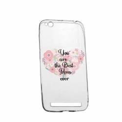 Husa Silicon Transparent Slim Best Mom Ever Xiaomi Redmi 5A 