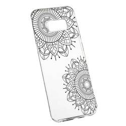 Husa Silicon Transparent Slim Black Flower 117 Samsung Galaxy S8 Plus 
