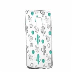 Husa Silicon Transparent Slim Cactus Samsung Galaxy J4 2018 