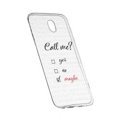 Husa Silicon Transparent Slim Call Me 149 Samsung Galaxy J7 2017 