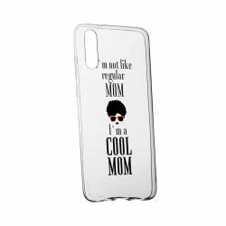 Husa Silicon Transparent Slim Cool Mom Huawei P20 