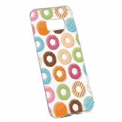 Husa Silicon Transparent Slim Donut Samsung Galaxy S8 Plus 