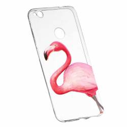 Husa Silicon Transparent Slim Flamingo Samsung Galaxy J7 2016 