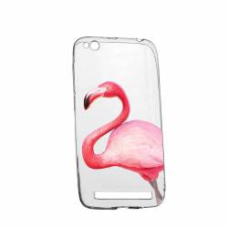 Husa Silicon Transparent Slim Flamingo Xiaomi Redmi 5A 