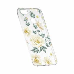 Husa Silicon Transparent Slim Floral 126 Huawei Y7 PRIME 2018 