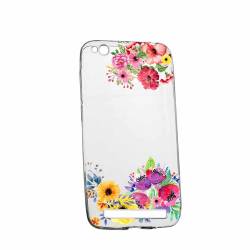 Husa Silicon Transparent Slim Flower Xiaomi Redmi 5A 