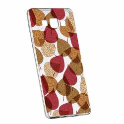 Husa Silicon Transparent Slim Frunze 98 Samsung Galaxy J7 2016 