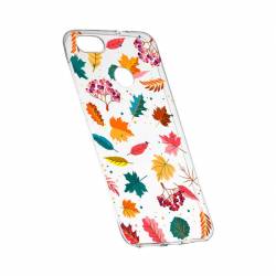 Husa Silicon Transparent Slim Frunze 99 Huawei Y7 PRIME 2018 