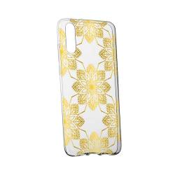 Husa Silicon Transparent Slim Golden 120 Huawei P20 