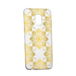 Husa Silicon Transparent Slim Golden 120 Samsung Galaxy A6 2018 