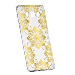 Husa Silicon Transparent Slim Golden 120 Samsung Galaxy J7 2016 