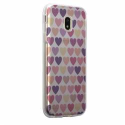 Husa Silicon Transparent Slim Hearth Samsung Galaxy J7 2017 