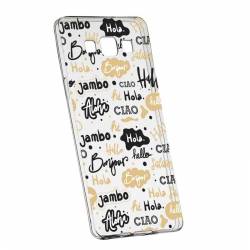 Husa Silicon Transparent Slim Hello Samsung Galaxy J7 2016 