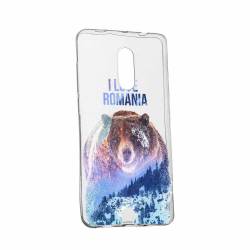 Husa Silicon Transparent Slim I Love Romania Huawei Mate 10 Lite 