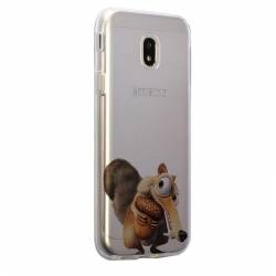 Husa Silicon Transparent Slim Ice Age Nutty Samsung Galaxy J7 2017 