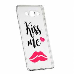 Husa Silicon Transparent Slim Kiss Me 103 Samsung Galaxy J7 2016 