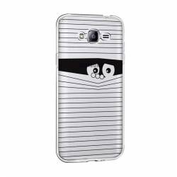 Husa Silicon Transparent Slim Look Black Samsung Galaxy J7 2016 