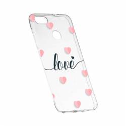 Husa Silicon Transparent Slim Love Flying Hearts Huawei Y7 PRIME 2018 