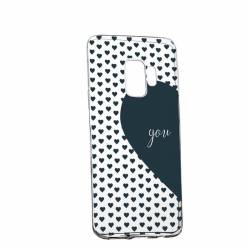 Husa Silicon Transparent Slim Love Me + You 101 Samsung Galaxy J4 2018 