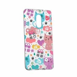 Husa Silicon Transparent Slim Lovely Cat Huawei Mate 10 Lite 